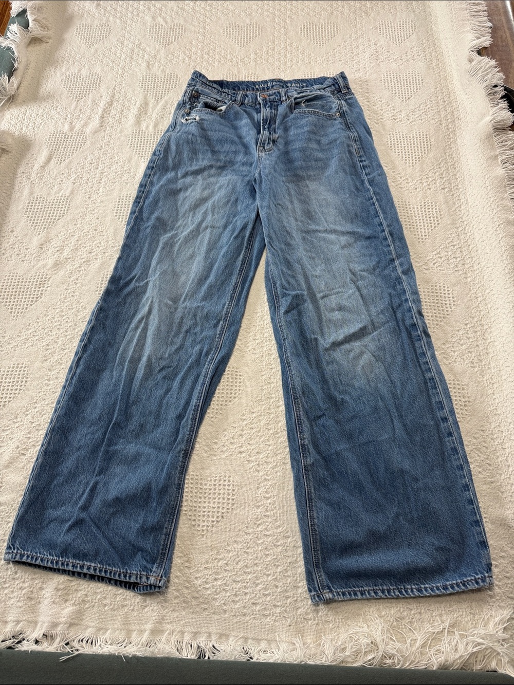 American Eagle Blue Skater Baggy Jeans (6)